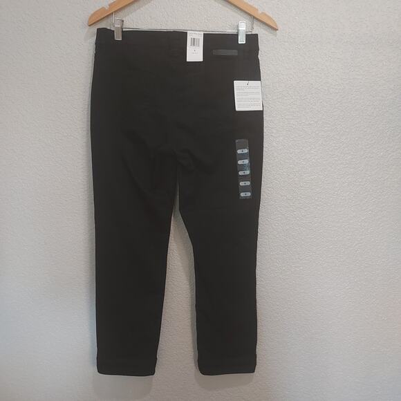 NEW Calvin Klein Black Power Stretch Skinny Crop Pants Size 6 - Picture 6 of 10